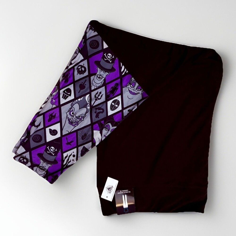 NEW Sz 3X Disney Parks Leggings Villain Maleficent Hades Ursula Halloween XXXL